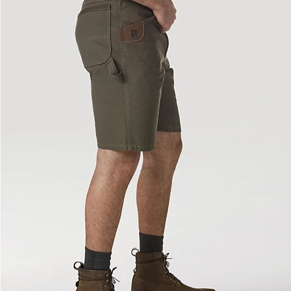 Wrangler Riggs Workwear Army Green Cotton Carpenter Shorts 40 - Picture 2 of 12